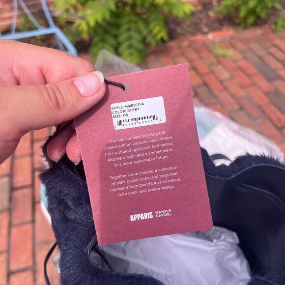 Mansur Gavriel Faux Fur Bucket Bag NWT - Picture 13 of 16